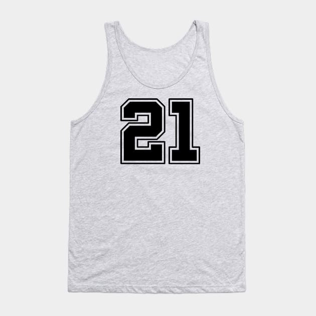 21 Number Tank Top by RetroDesign